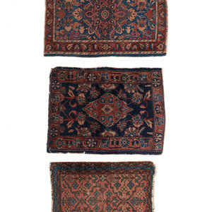 Three Small Persian Wool Mats Early 2a7270