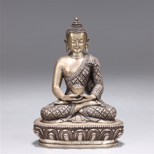 Nepalese silver figure of Buddha 2a7287