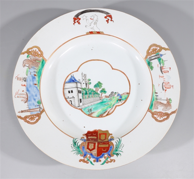 Chinese armorial enameled porcelain