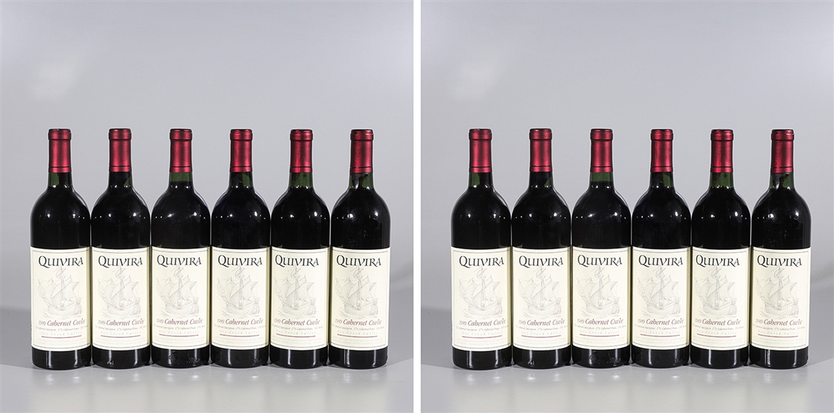 Lot of 12 bottles of Quivera 1989