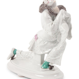 A Meissen Porcelain Pierrot Figure
20th