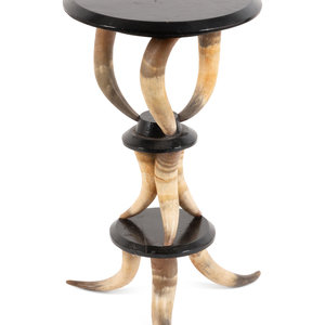 A Victorian Cow-Horn Side Table
height
