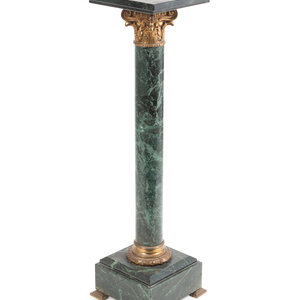 A Continental Bronze and Marble