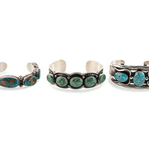 Navajo Silver and Turquoise Cuff 2a75fc