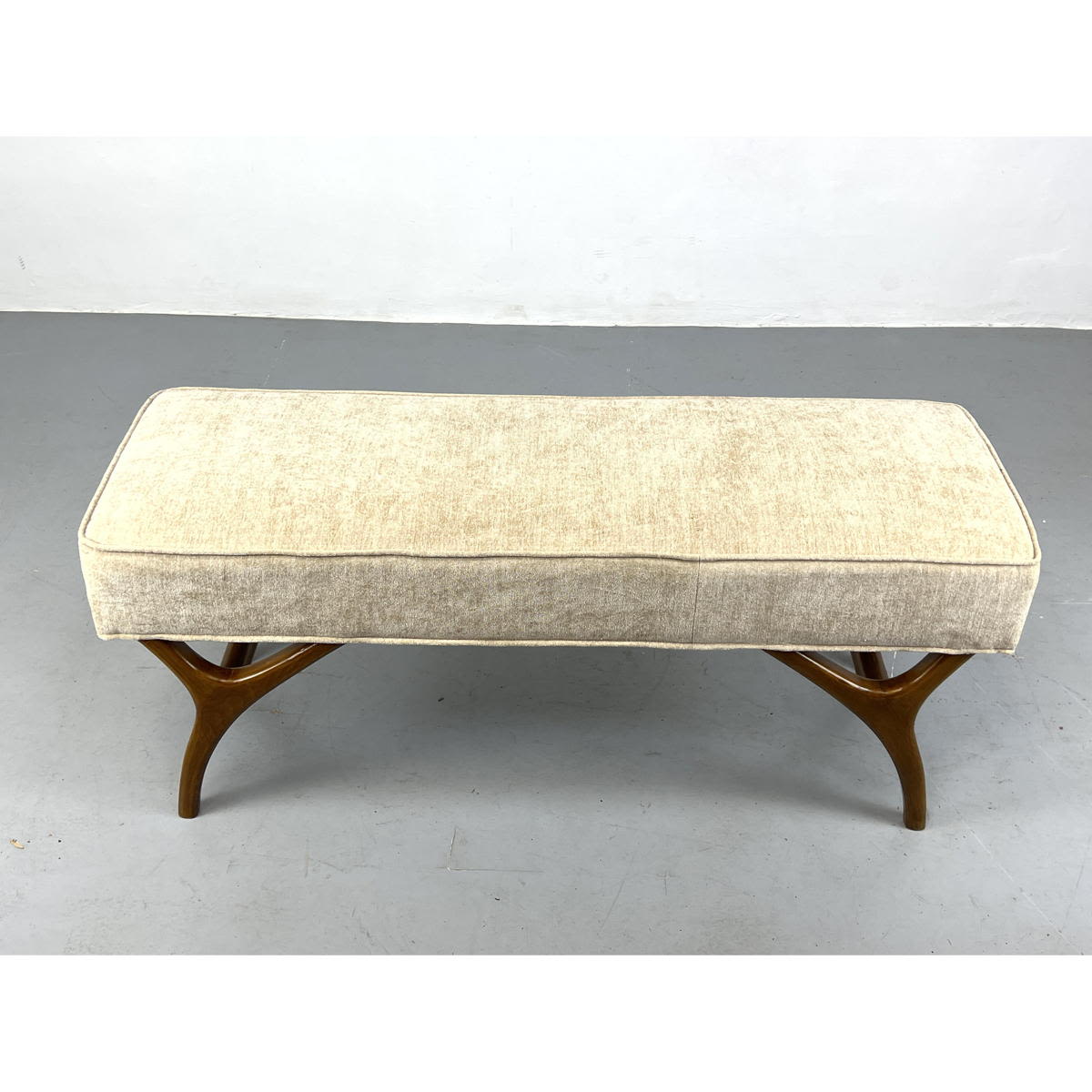 Adrian Pearsall style Walnut Upholstered 2a7650