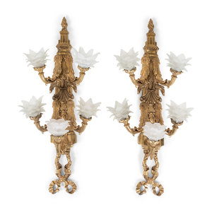 A Pair of Neoclassical Gilt Metal 2a7672