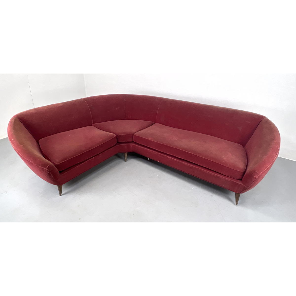 Italian 1950 s angular corner sofa 2a7691