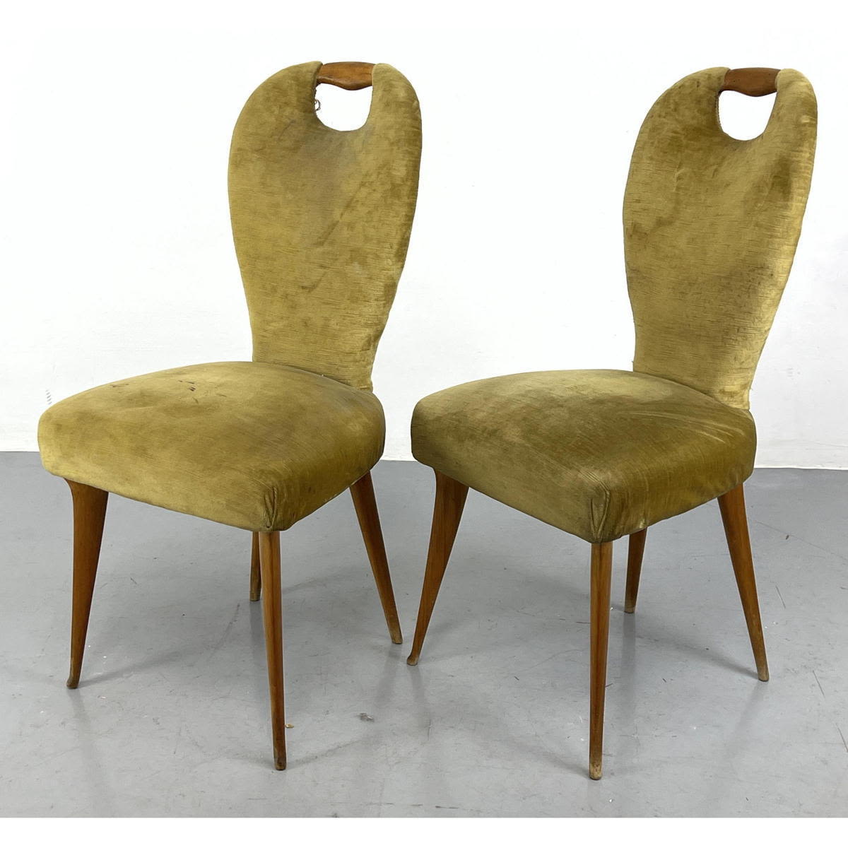 Italian 1950 s side chairs attributed 2a7697