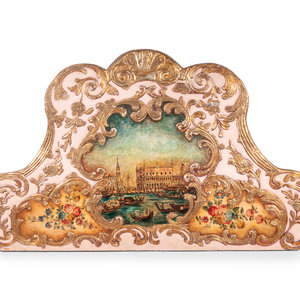 A Venetian Style Painted and Parcel
