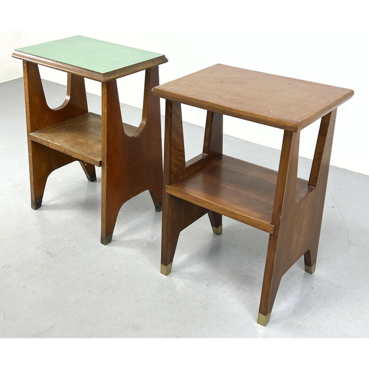 Pair Gio Ponti side tables by Schirolli