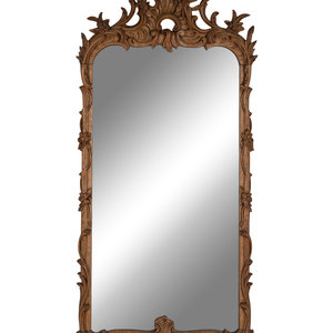 A George II Style Carved Oak Mirror Early 2a7725