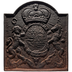 An English Cast Iron Fireback 19th 2a7755