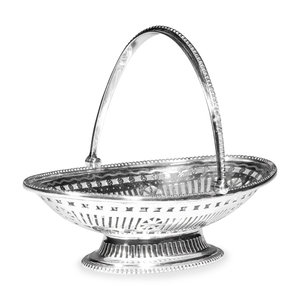An English Silver Reticulated Basket Goldsmiths 2a777e