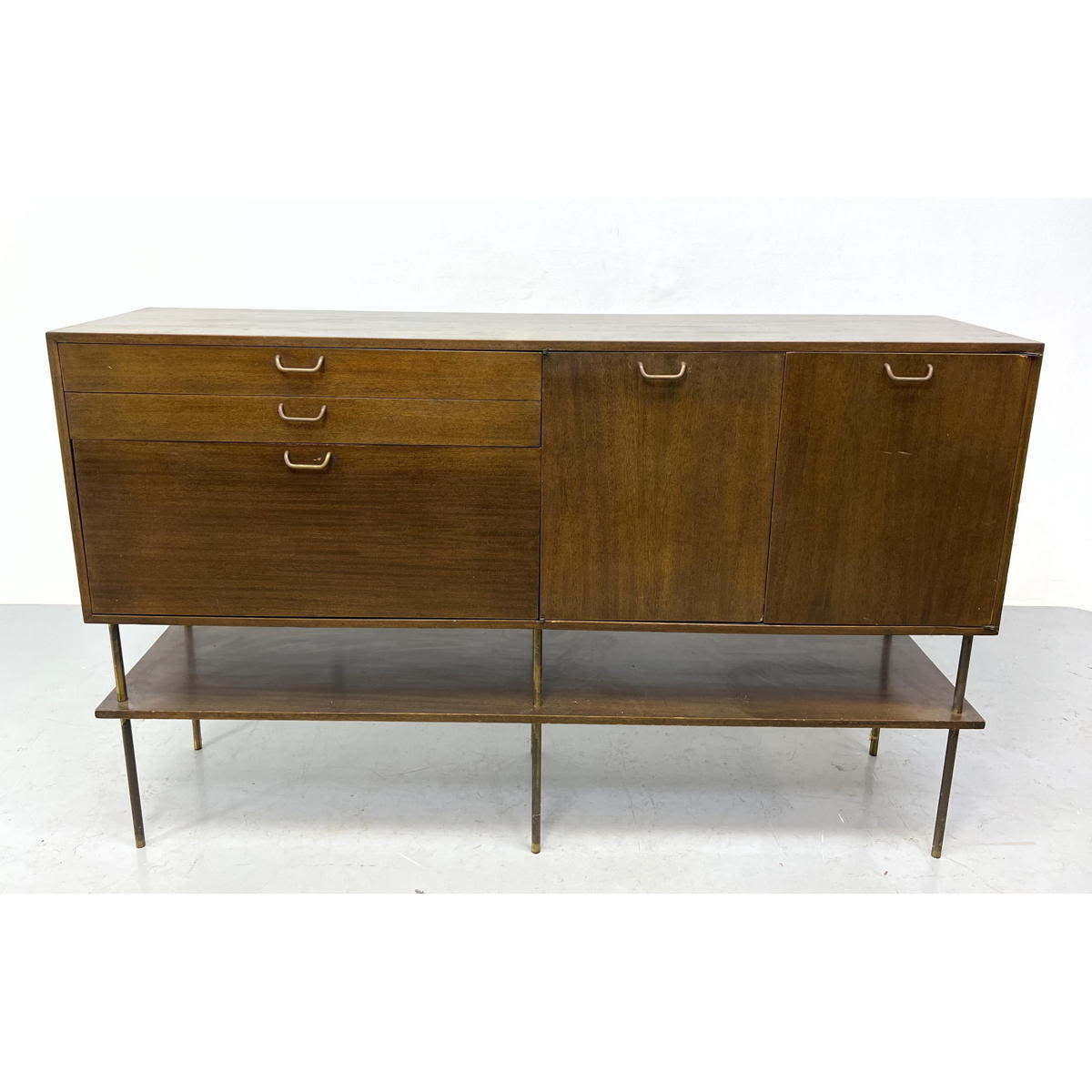 Harvey Probber Tall Credenza Sideboard