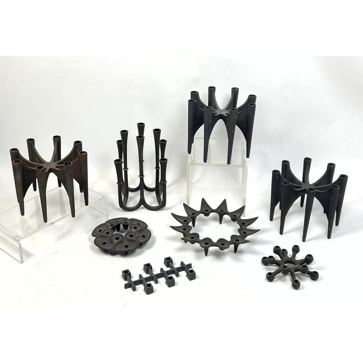 8 Pc DANSK iron candle holders 2a77f8