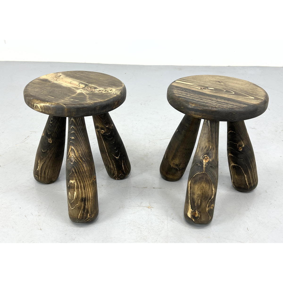 Pr Charlotte Perriand style stools  2a77f6