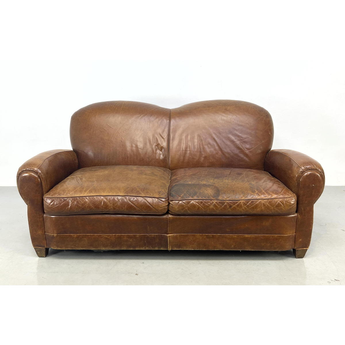 Art Deco style Brown Leather Club 2a781b