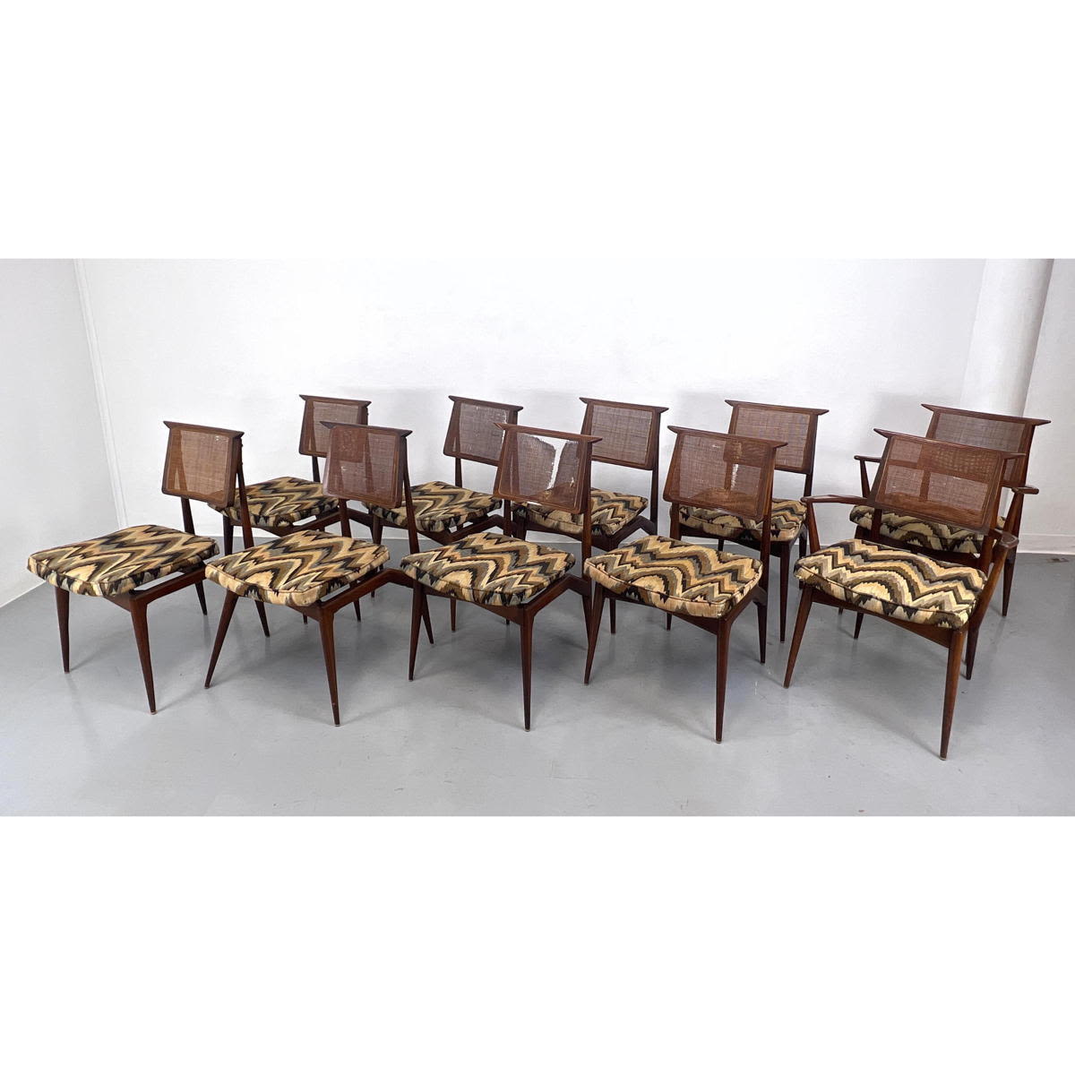 Set 10 Modernist Dining Chairs.