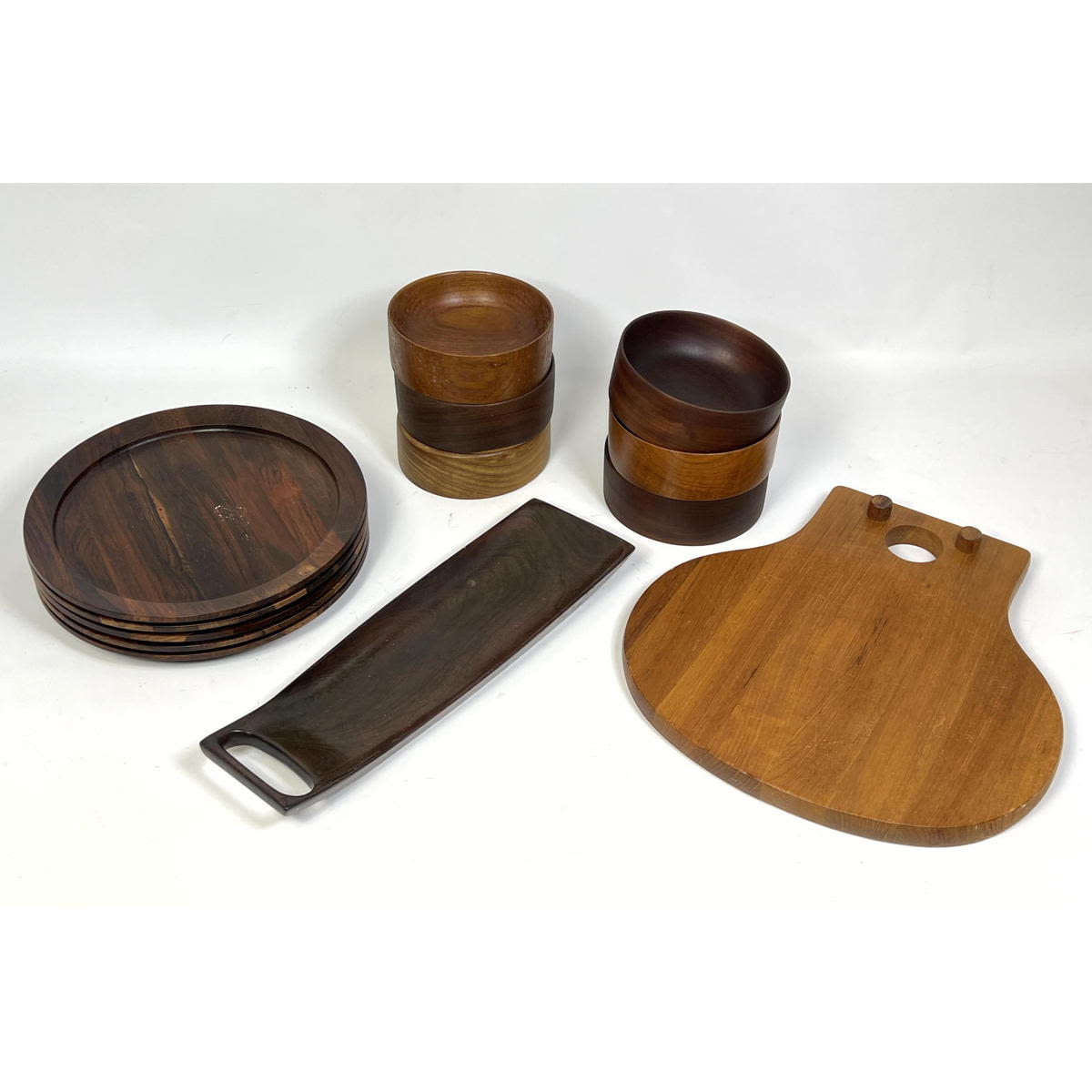 13pc Collection of Teak and Rosewood 2a7882