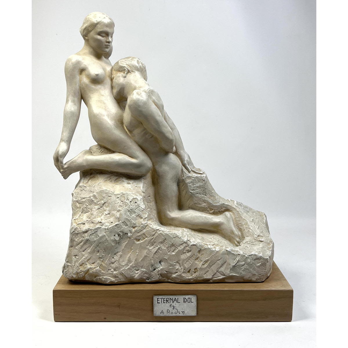 After A. Rodin Plaster Sculpture. Eternal