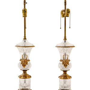 A Pair of Empire Style Gilt Metal