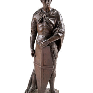 A French Bronze Figure of Saint 2a78f3