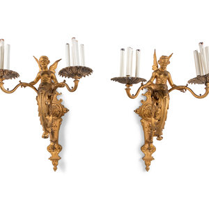 A Pair of French Neoclassical Gilt 2a78f8