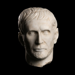 A Grand Tour Marble Portrait Head