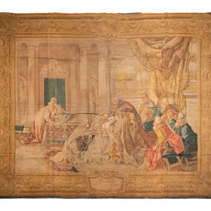 An Italian Painted Tapestry Depicting 2a7937