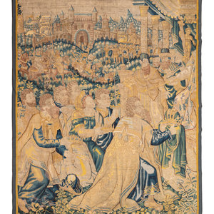 A Flemish Wool Tapestry Fragment
16th/17th
