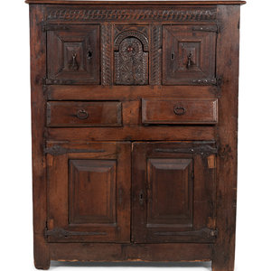 A Spanish Carved Walnut Cabinet With 2a793f