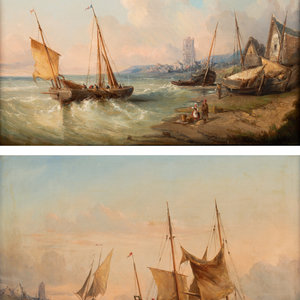 Continental School 19th Century Seascapes 2a795d