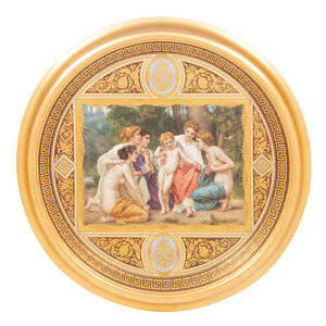 A Vienna Porcelain Charger Depicting 2a7986