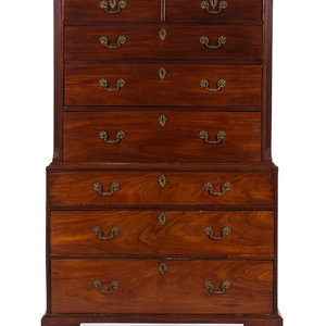 A George III Mahogany Chest on Chest Circa 2a7991