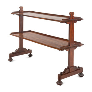 A Regency Mahogany Two Tier Bookshelf 2a79b7