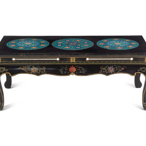 A Chinese Cloisonné-Inset Black