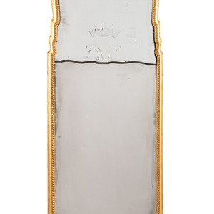 A Queen Anne Style Etched Mirror Late 2a7a1c