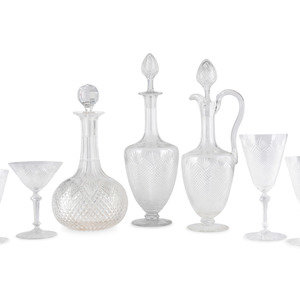 A Collection of Diamond Cut Glass 2a7a4d