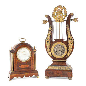 Two French Mantel Clocks
smaller example