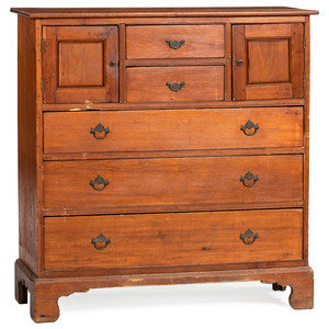 A Country Pine Bonnet Chest 19th 2a7a5e