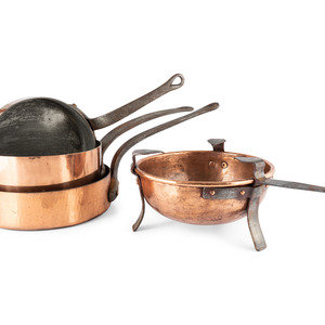 Nine Copper Cooking Vessels French 2a7a59