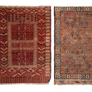 A Caucasian Wool Rug and a Baluch