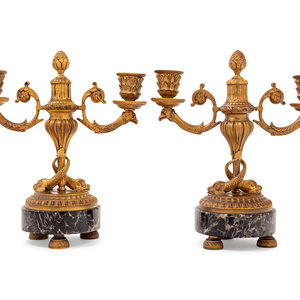 A Pair of French Gilt Bronze and 2aa221