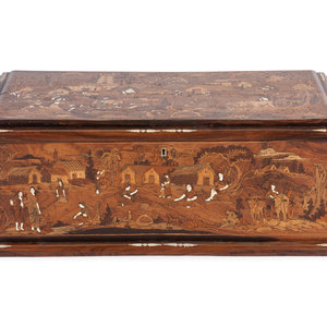 A North Italian Marquetry Chest 19th 2aa253