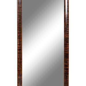 A Continental Burlwood Mirror 20th 2aa287