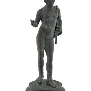 A Grand Tour Bronze Figure of Narcissus
After