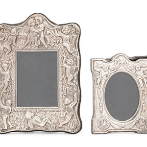 Two English Silver Picture Frames Carr s 2aa355