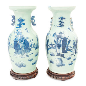 A Pair of Chinese Porcelain Vases 20th 2aa385