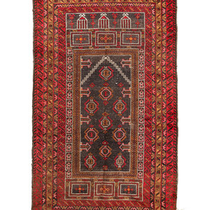 An Afghan Wool Rug
First Half 20th