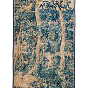 A Belgian Wool Verdure Tapestry Brussels  2aa537